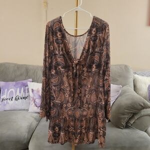 Bohemian Long Sleeve Dress